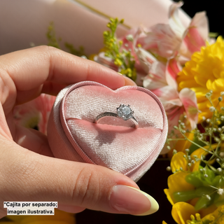 Cajita de Regalo para Anillo Y Aretes Chicos Pink Heart