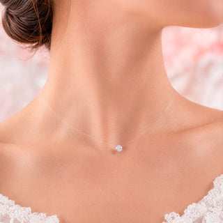 Collar Clear Crystal Plata S925