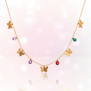 Collar Mariposa Rainbow