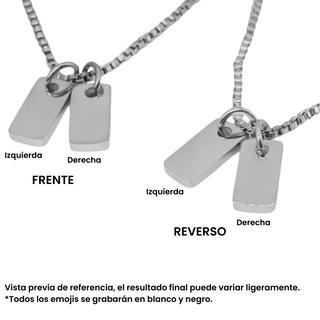 Collar Plaquitas Mini Personalizado