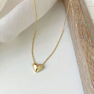 Collar Gold Heart Minimal
