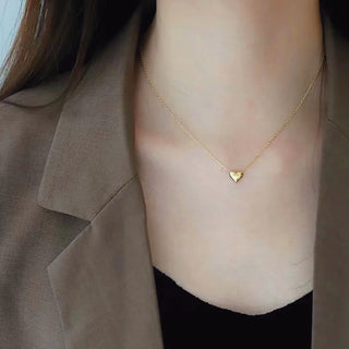 Collar Gold Heart Minimal