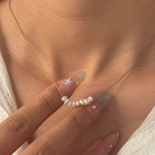 Collar White Pearls
