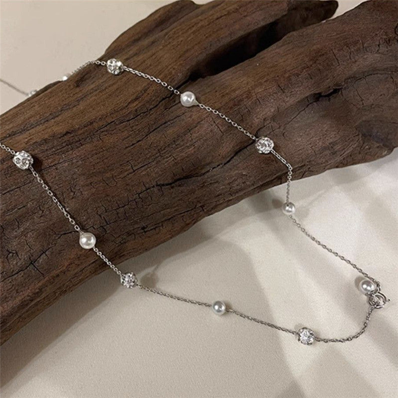 Collar Perlas con Zirconia