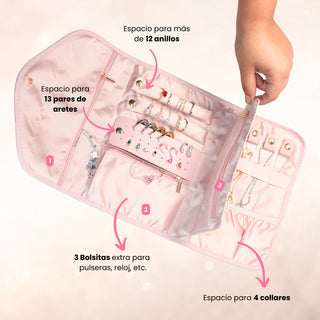 Joyero Organizador Bolso Pink