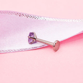 Piercing Purple Heart 1era Perforación Titanio