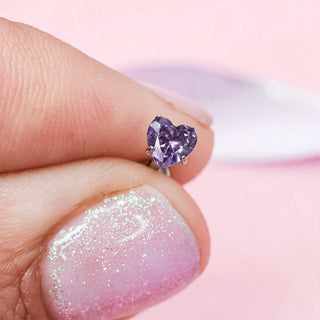 Piercing Purple Heart 1era Perforación Titanio