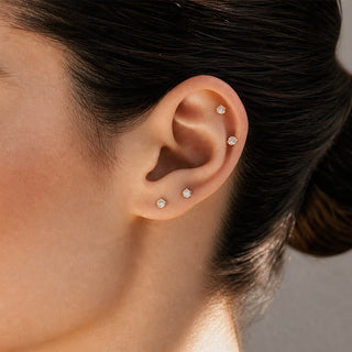 Piercing 1era Perforación Diamante Mini Titanio