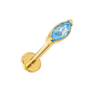 Piercing Blue Titanio