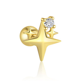 Piercing Destello Brillante Plata925