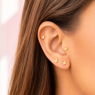Piercing Mariposa Gold Titanio
