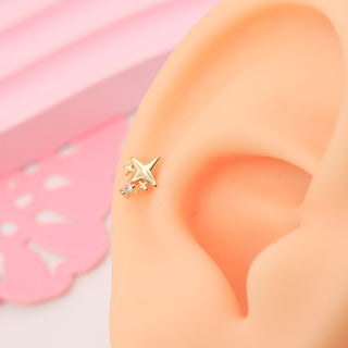 Piercing Destello Brillante Plata925