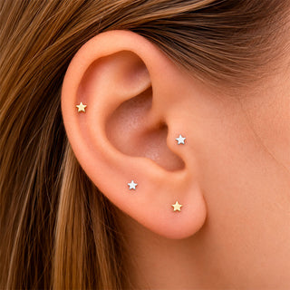 Piercing Tiny Estrella 1era Perforación Titanio