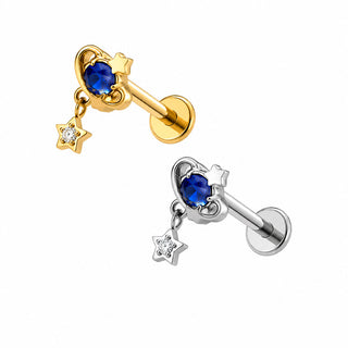 Piercing Stardust Blue Titanio