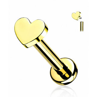 Piercing de Corazón Titanio 1ra Perforación