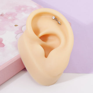 Piercing Diamond con Destello Colgante Titanio