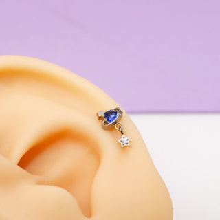 Piercing Stardust Blue Titanio