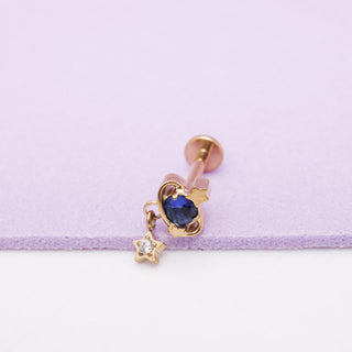 Piercing Stardust Blue Titanio