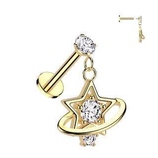 Piercing Galaxy Gold