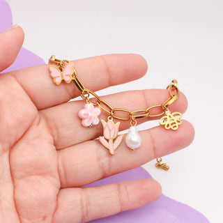 Pulsera Con Colgantes Primavera