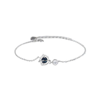 Pulsera Saturno Blue Plata 925