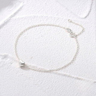 Pulsera Corazón Minimalista Plata 925
