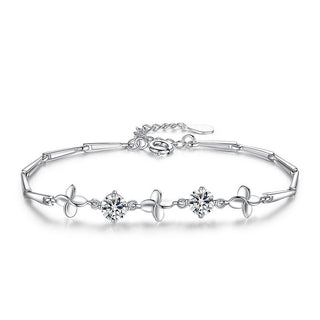 Pulsera Flores con Zirconias