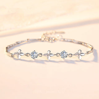 Pulsera Flores con Zirconias