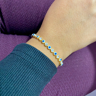 Pulsera Ojito Turco Azul