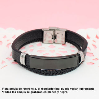 Pulsera Nexus Negra Personalizada para Hombre