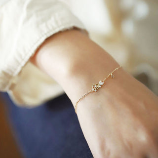 Pulsera Rosa Minimal Plata925