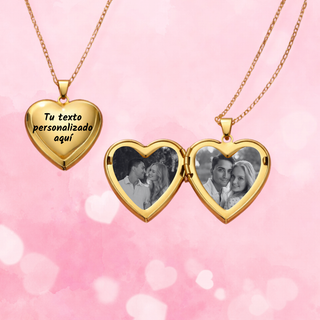Relicario Love Personalizado Grabado Láser