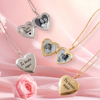 Relicario Love Personalizado Grabado Láser