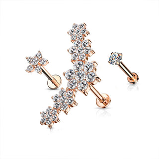 Set de Flores y Zirconias