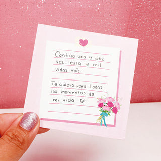 Tarjeta Dedicatoria Personalizada