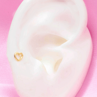 Piercing Oro 10k Corazón
