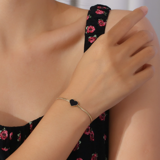 Pulsera Corazon Negro