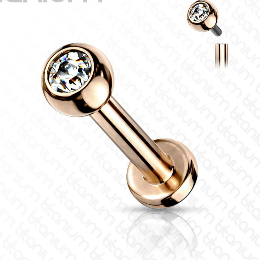 Piercing 1era Perforación Cristal Titanio