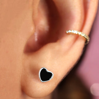 Aretes Black Heart