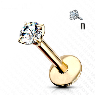 Piercing 1era Perforación Diamante Mini Titanio
