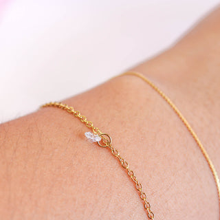 Pulsera Doble Con Zirconia